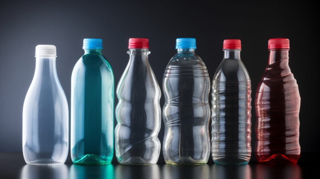 Plastikflaschen zum recyclen und wiederverwenden